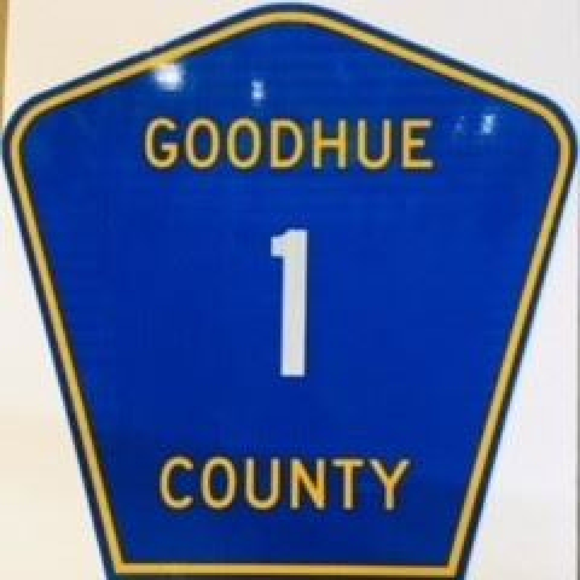 County state aid highway and county road sign example.