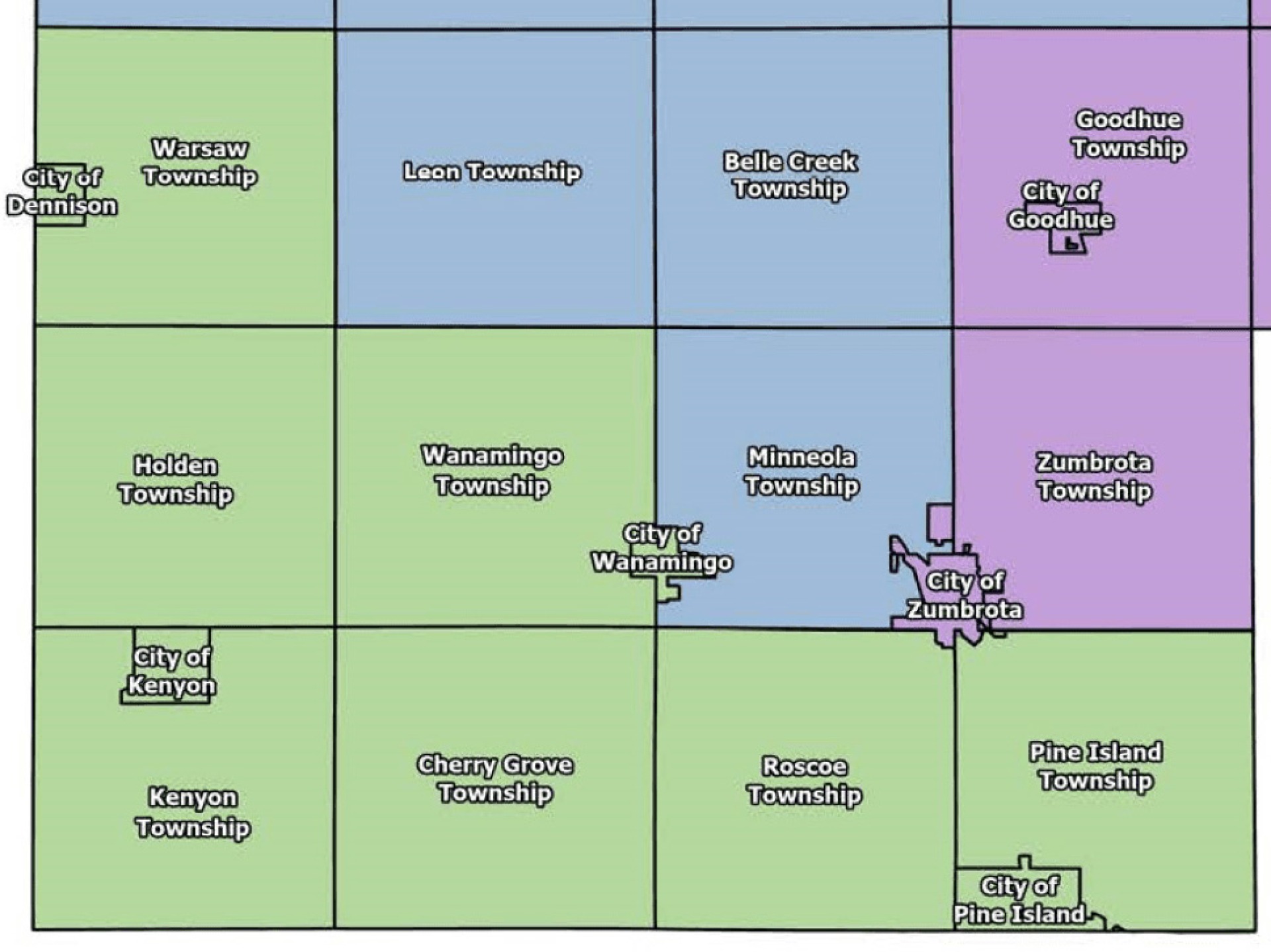 Goodhue County District 3 map.