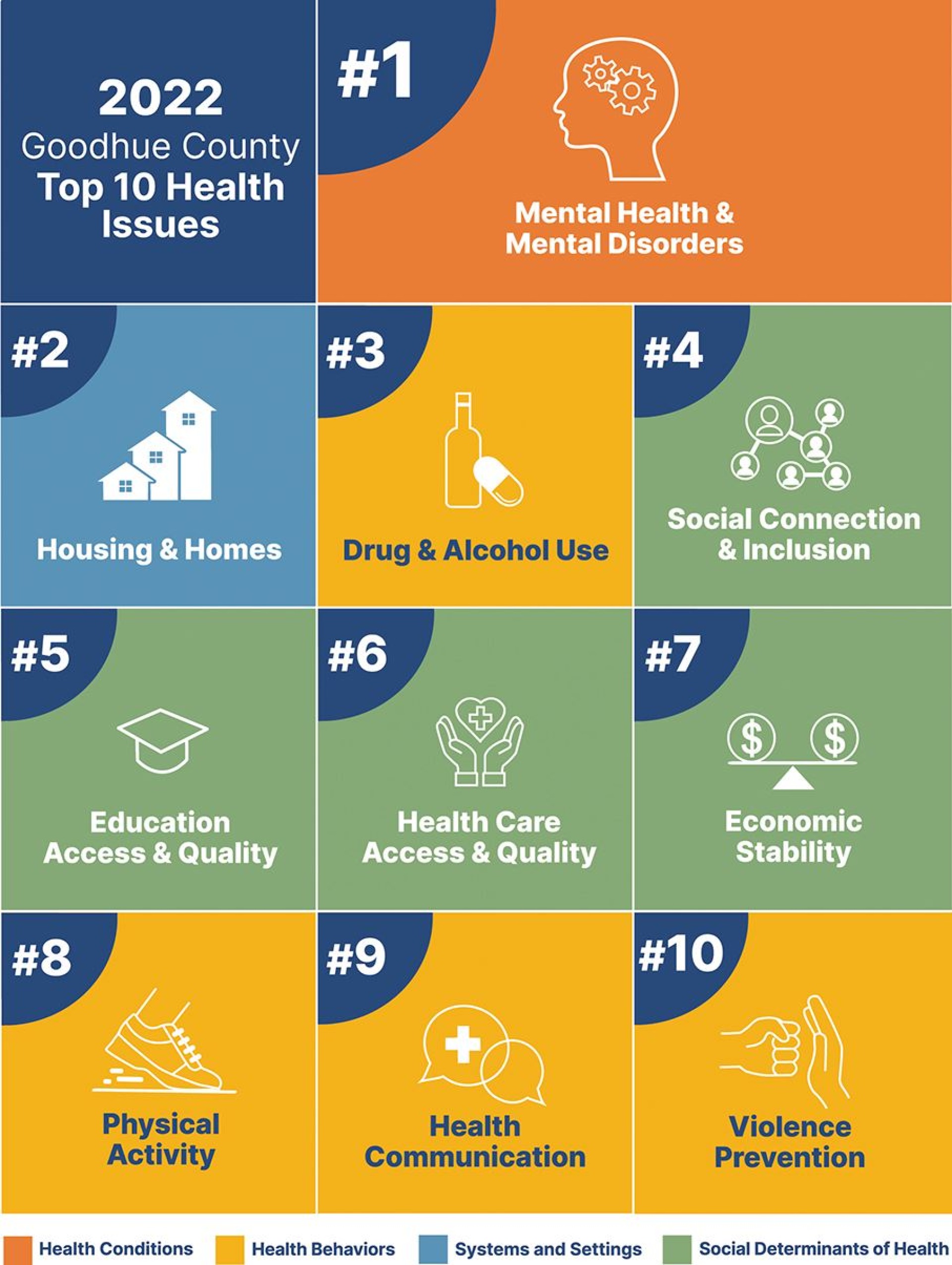 2022 Goodhue County Top 10 Health Issues